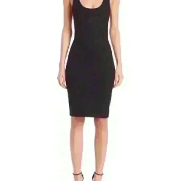 L AGENCE 'roxanne' Scoop Neck Tank Dress In Black - SMALL - Picture 1 of 5